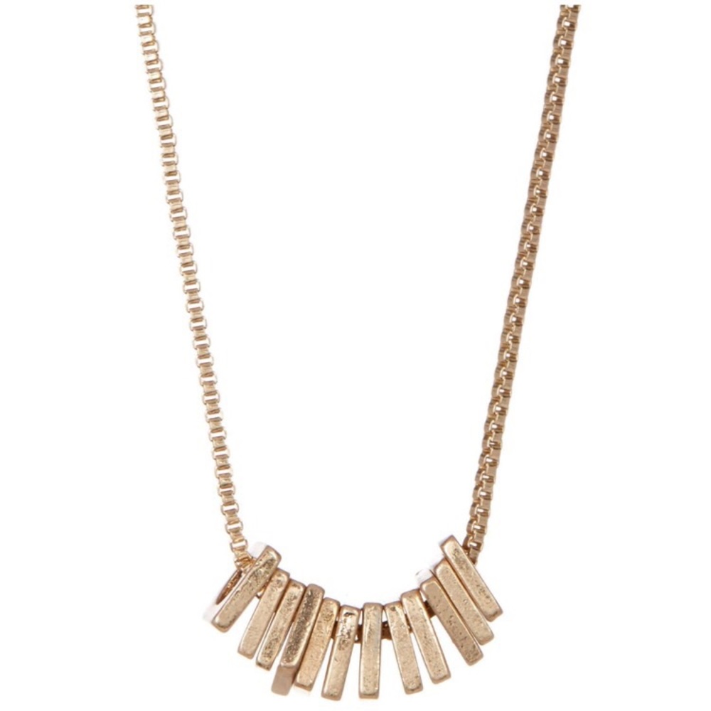 ✨🆕 Multi Square Bead Necklace ❖ Gold - Picture 6 of 8